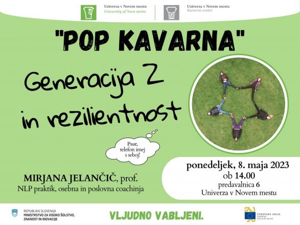 POP KAVARNA - Generacija Z in rezilientnost